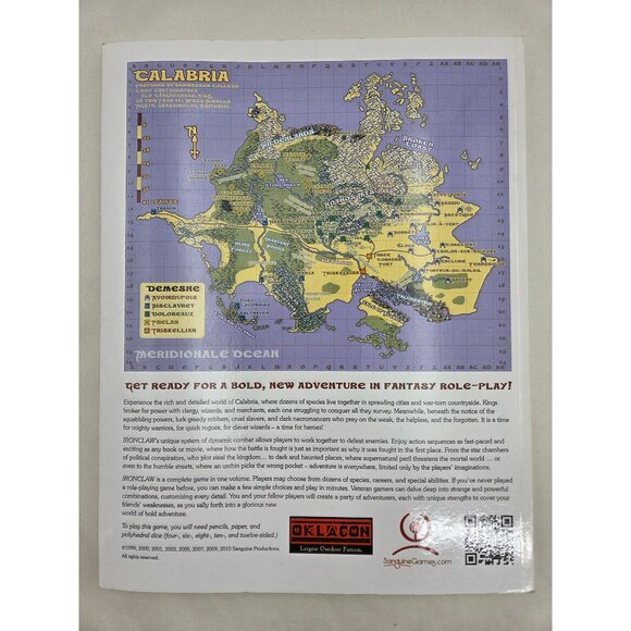 Ironclaw Players Book 2nd Ed Anthropomorphic Fantasy RPG Oklacon 2013 Paperback - Picture 15 of 15